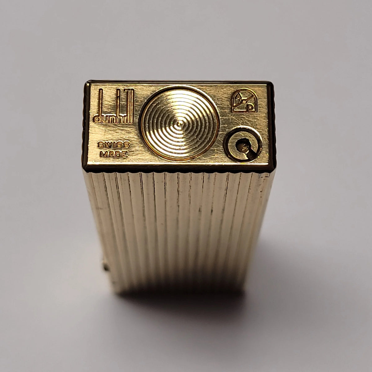 Alfred Dunhill Rollagas Columns & Gold Plated Lighter