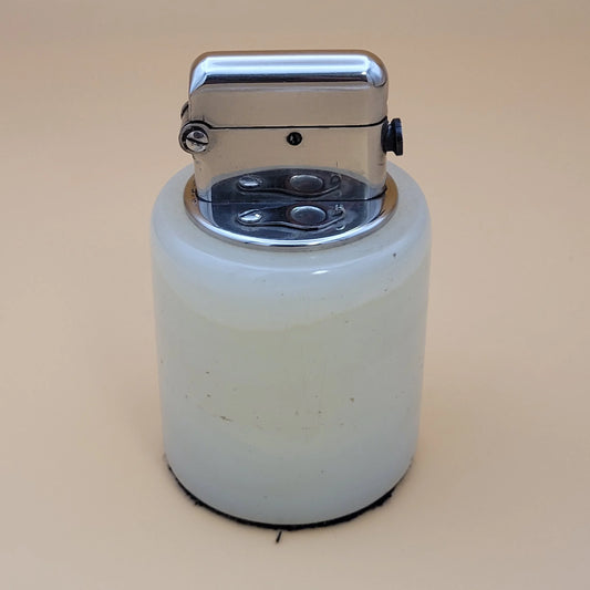 1930s Thorens Marble Semi-Automatic Table Lighter
