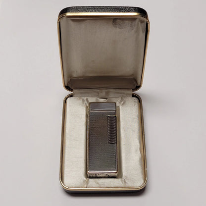 1960s Dunhill Rollagas Silver Plated Barley Lighter