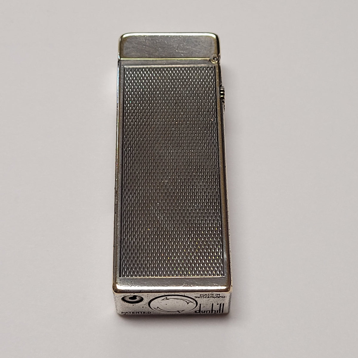 1960s Dunhill Rollagas Silver Plated Barley Lighter