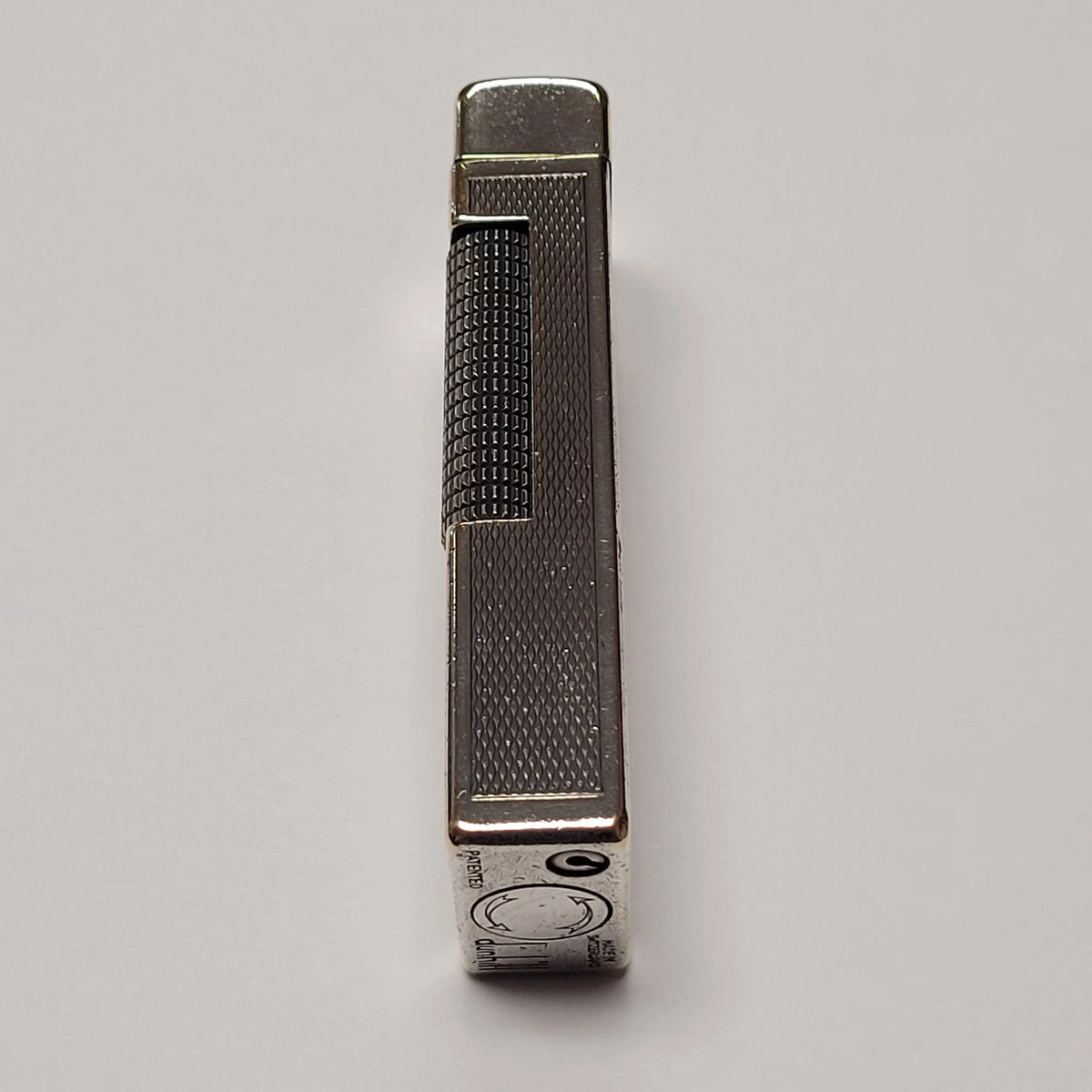 1960s Dunhill Rollagas Silver Plated Barley Lighter