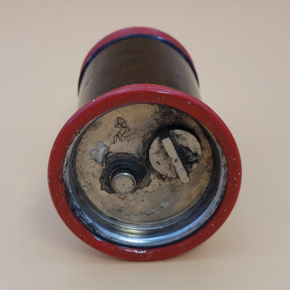 Vintage Chase Art Deco Red & Black Enamel Table Lighter
