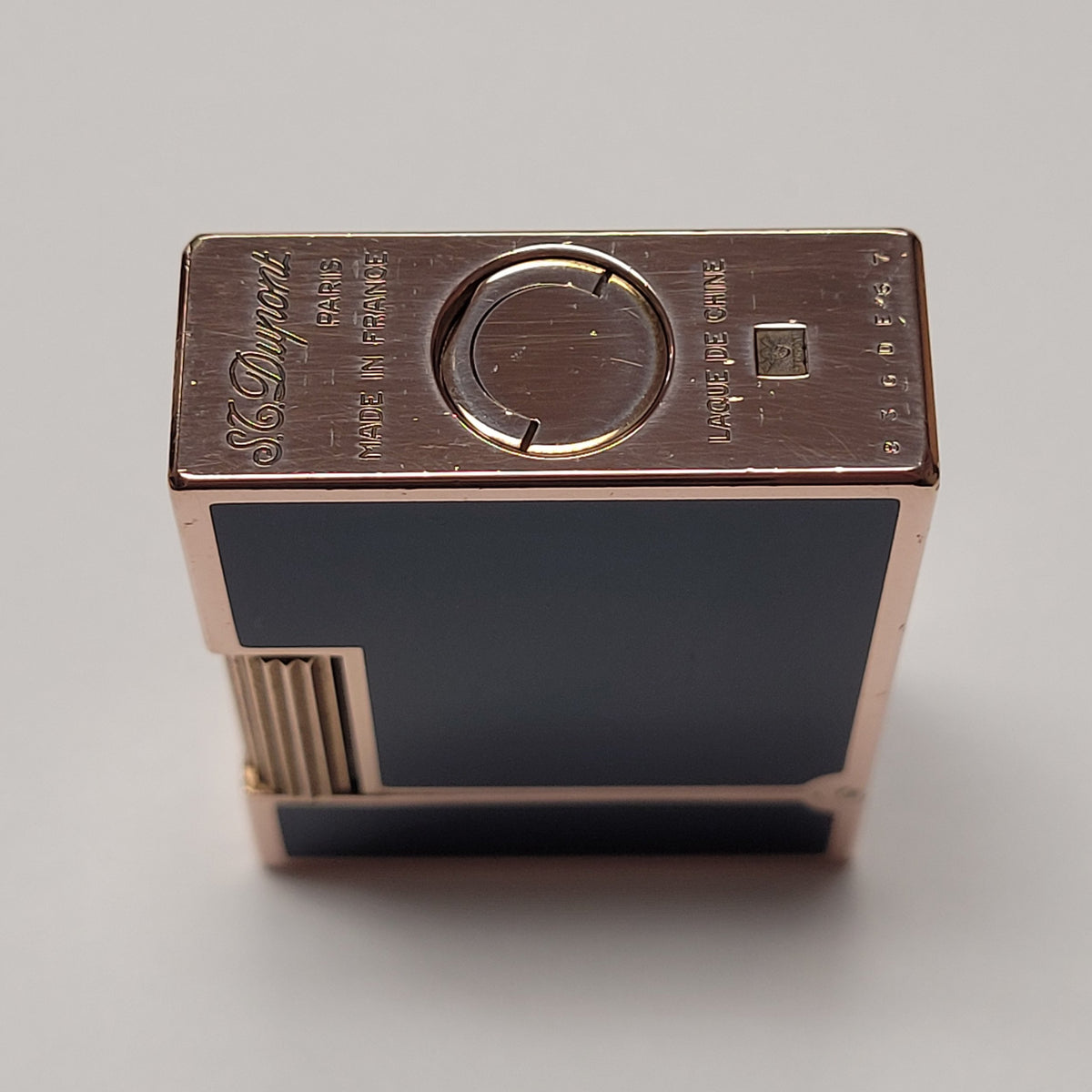 S.T. Dupont Ligne 1 Blue Lacquer Gold Plated Lighter
