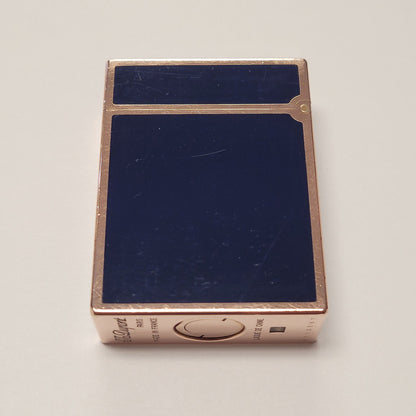 S.T. Dupont Ligne 1 Blue Lacquer Gold Plated Lighter