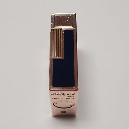 S.T. Dupont Ligne 1 Blue Lacquer Gold Plated Lighter