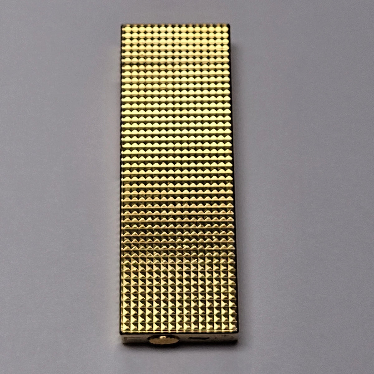 Alfred Dunhill Slimline Gold Plated Hobnail Lighter
