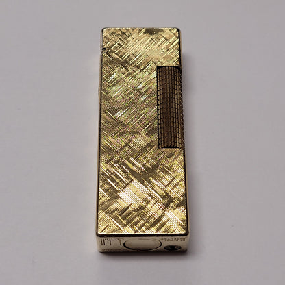 Alfred Dunhill Rollagas Gold Plated & Florentine Lighter