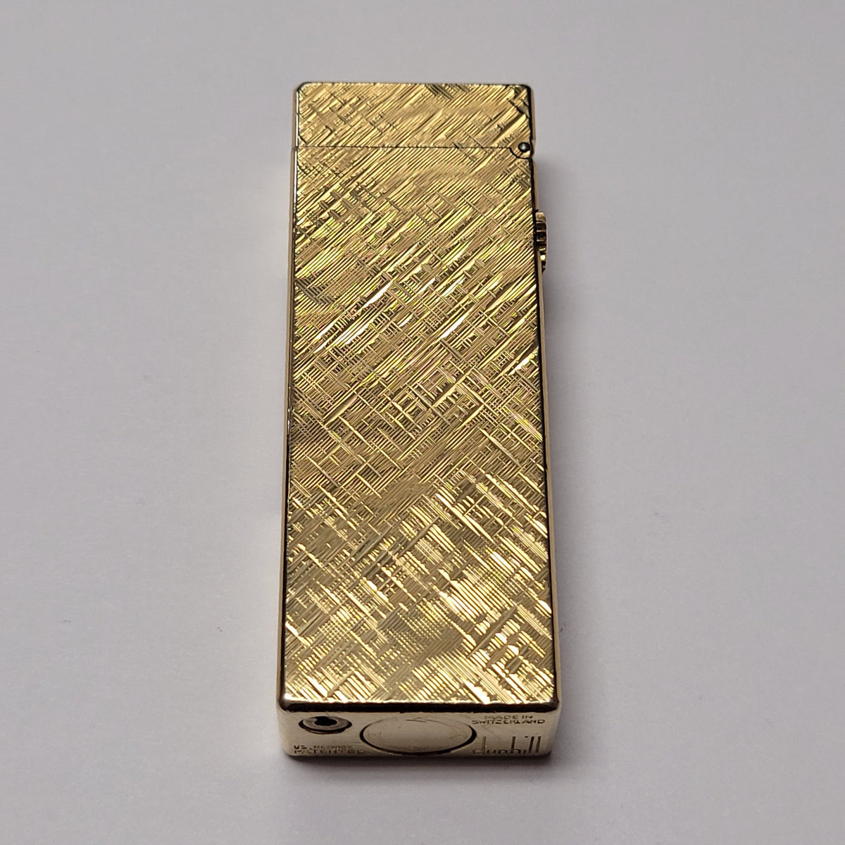 Alfred Dunhill Rollagas Gold Plated & Florentine Lighter