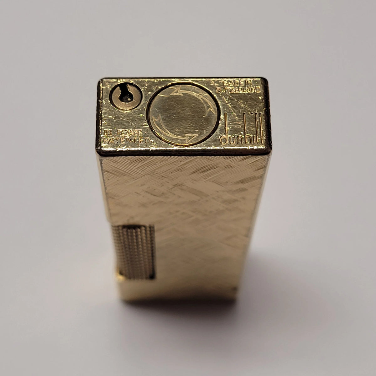 Alfred Dunhill Rollagas Gold Plated & Florentine Lighter