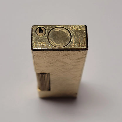 Alfred Dunhill Rollagas Gold Plated & Florentine Lighter