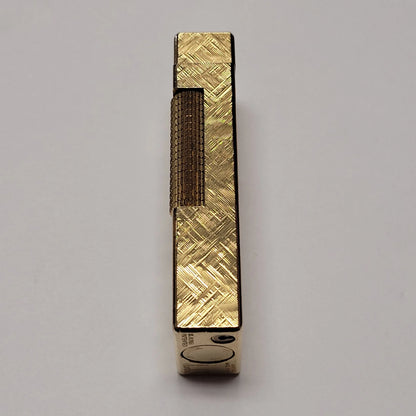 Alfred Dunhill Rollagas Gold Plated & Florentine Lighter