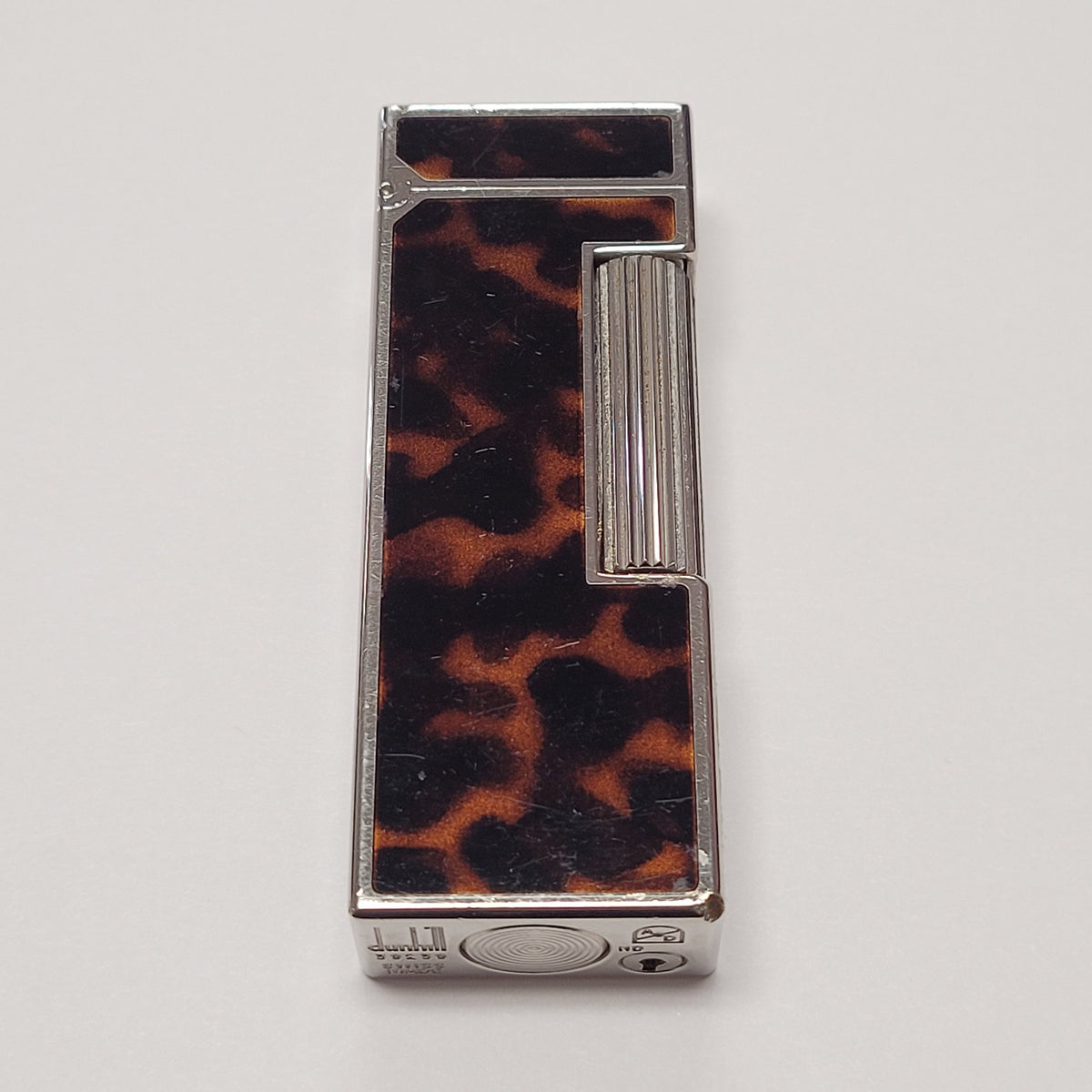Alfred Dunhill Rollagas Palladium & Tortoise Lacquer Lighter