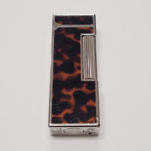 Alfred Dunhill Rollagas Palladium & Tortoise Lacquer Lighter
