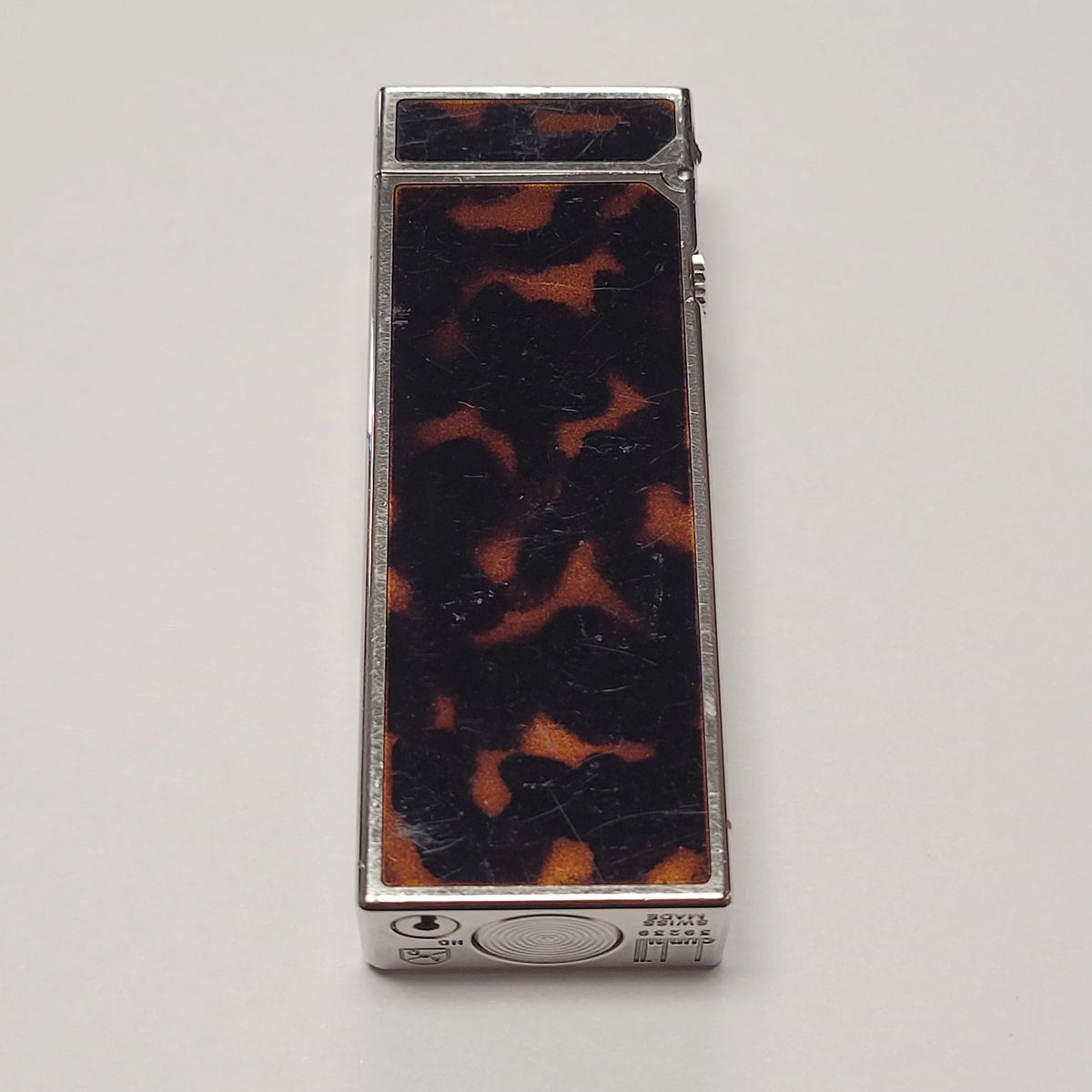 Alfred Dunhill Rollagas Palladium & Tortoise Lacquer Lighter