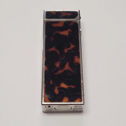 Alfred Dunhill Rollagas Palladium & Tortoise Lacquer Lighter