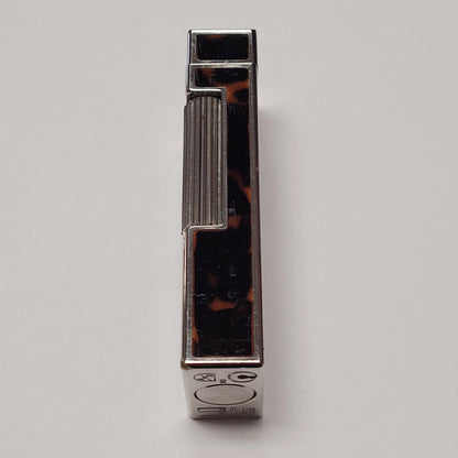 Alfred Dunhill Rollagas Palladium & Tortoise Lacquer Lighter