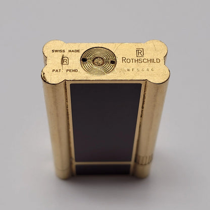 Rothschild Gold Plated & Red Lacquer Lighter