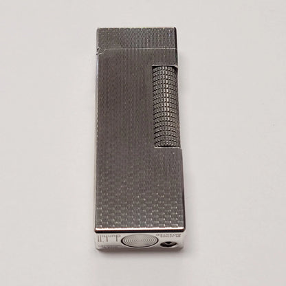 Alfred Dunhill Rollagas Silver Plated & Basket Weave Lighter