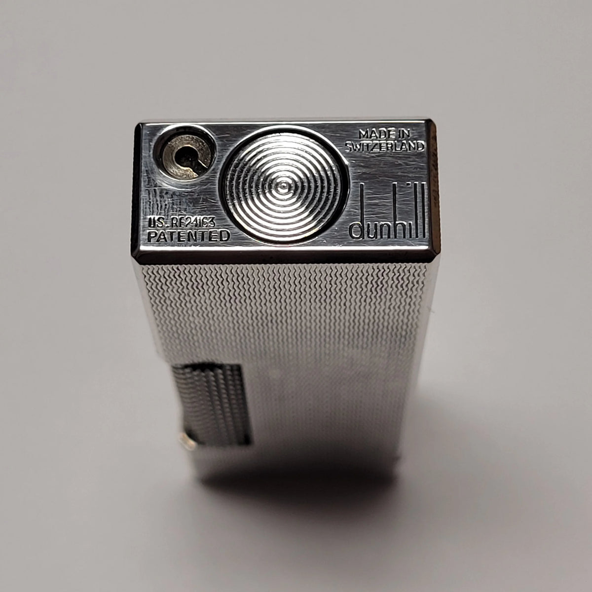 Alfred Dunhill Rollagas Silver Plated & Basket Weave Lighter