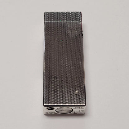 Alfred Dunhill Rollagas Silver Plated & Basket Weave Lighter