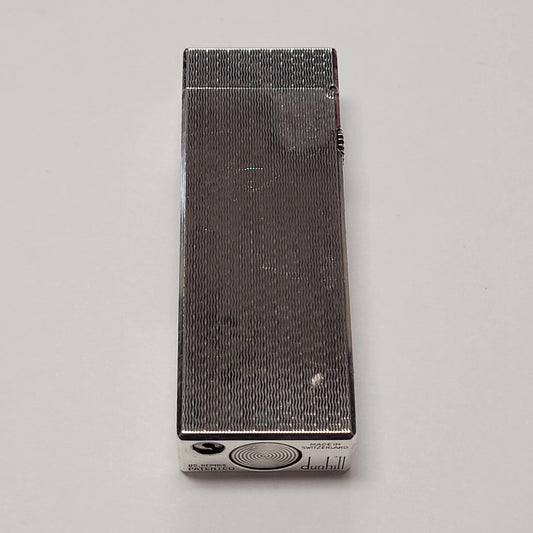 Alfred Dunhill Rollagas Silver Plated & Basket Weave Lighter