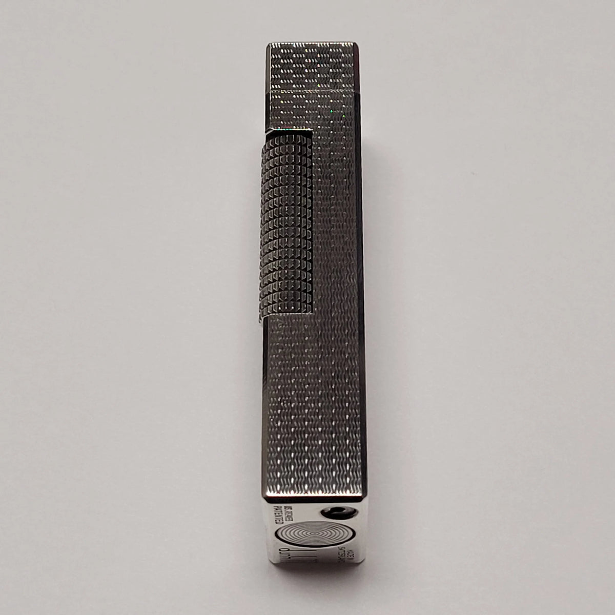 Alfred Dunhill Rollagas Silver Plated & Basket Weave Lighter