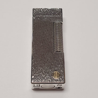 Alfred Dunhill Rollagas Silver Plated & Fine Bark Lighter