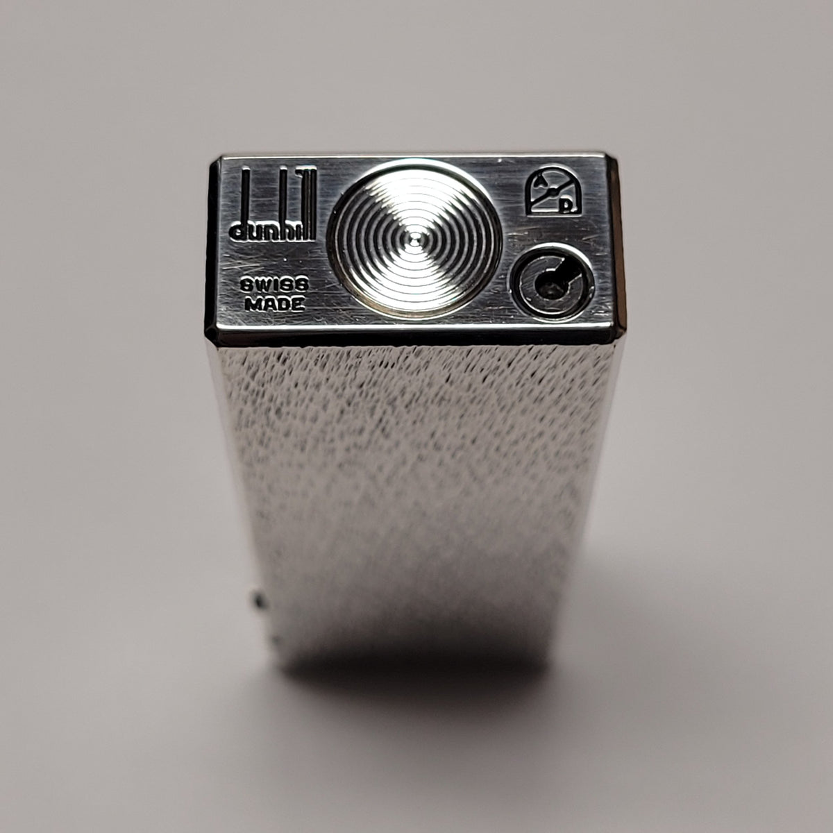 Alfred Dunhill Rollagas Silver Plated & Fine Bark Lighter