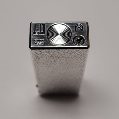 Alfred Dunhill Rollagas Silver Plated & Fine Bark Lighter