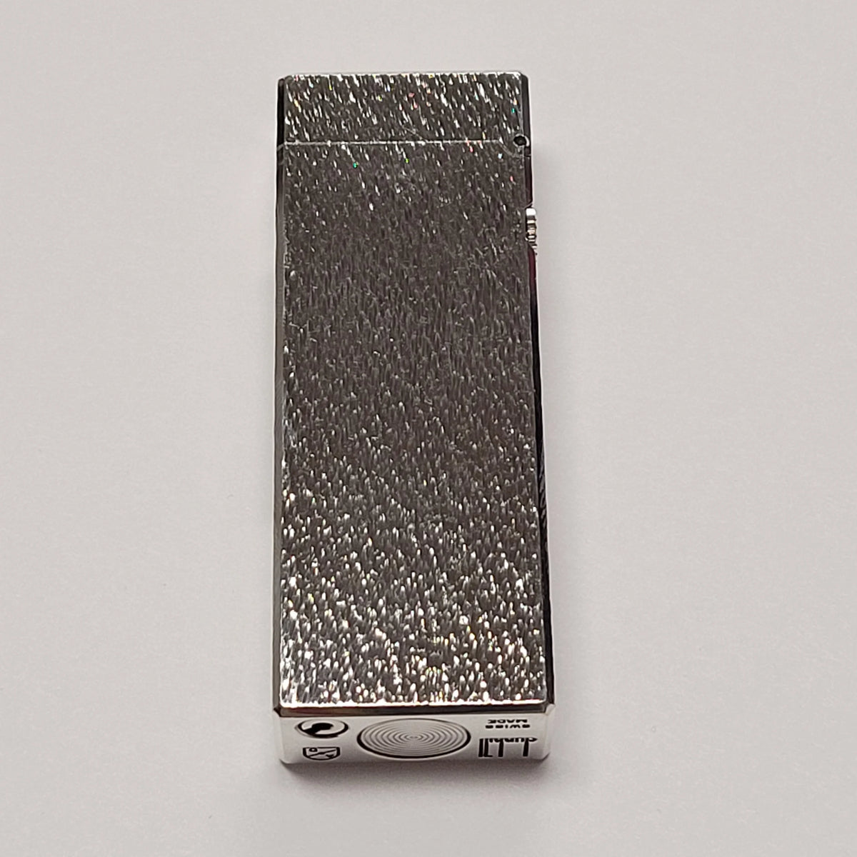Alfred Dunhill Rollagas Silver Plated & Fine Bark Lighter
