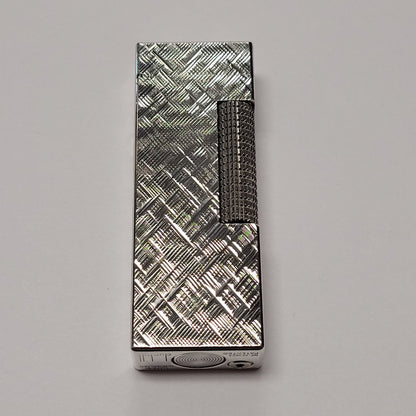 Alfred Dunhill Rollagas Silver Plated & Florentine Lighter