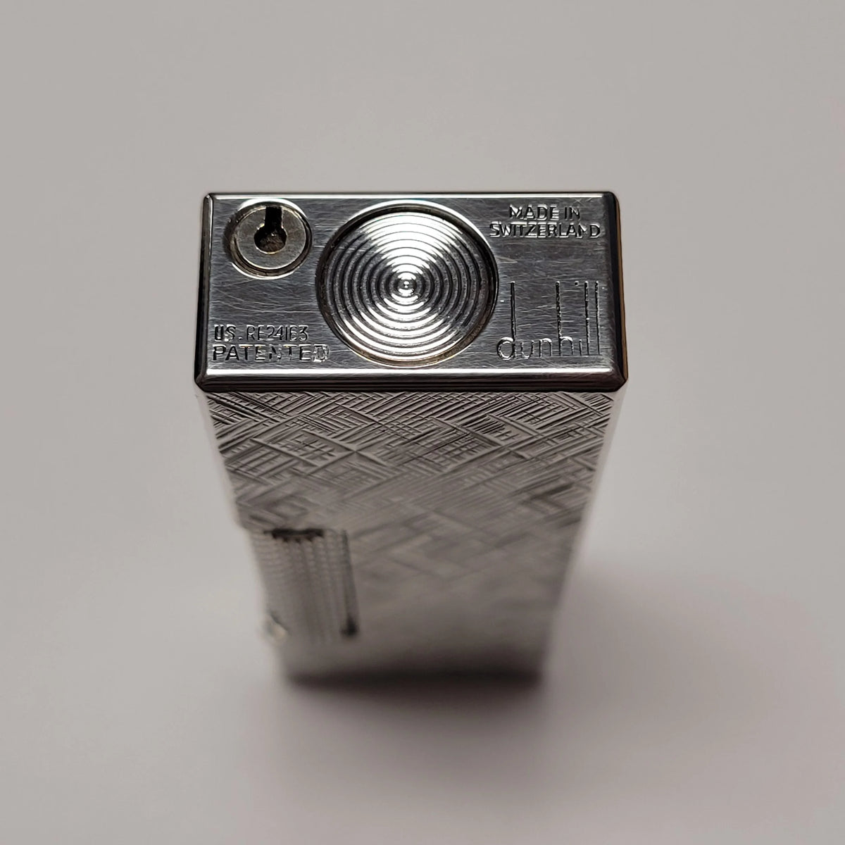 Alfred Dunhill Rollagas Silver Plated & Florentine Lighter