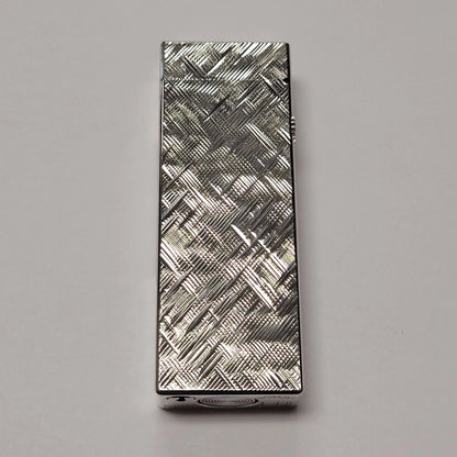 Alfred Dunhill Rollagas Silver Plated & Florentine Lighter