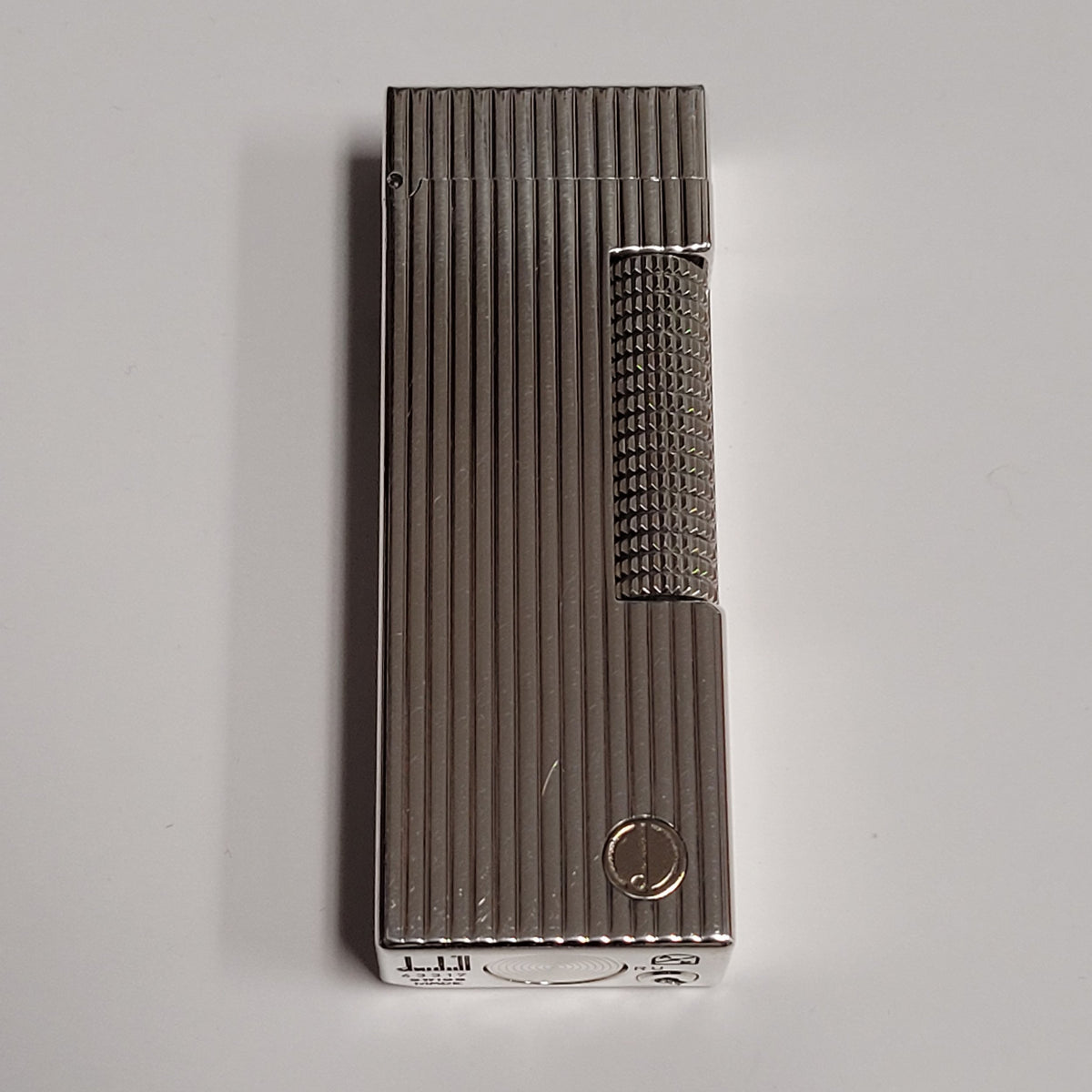Alfred Dunhill Rollagas Silver Plated & Columns Lighter