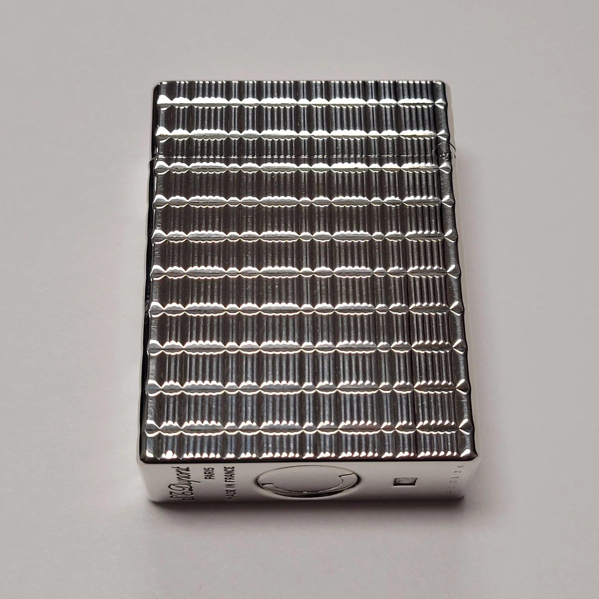S.T. Dupont Ligne 1 Silver Plated & Square Tartan Lighter