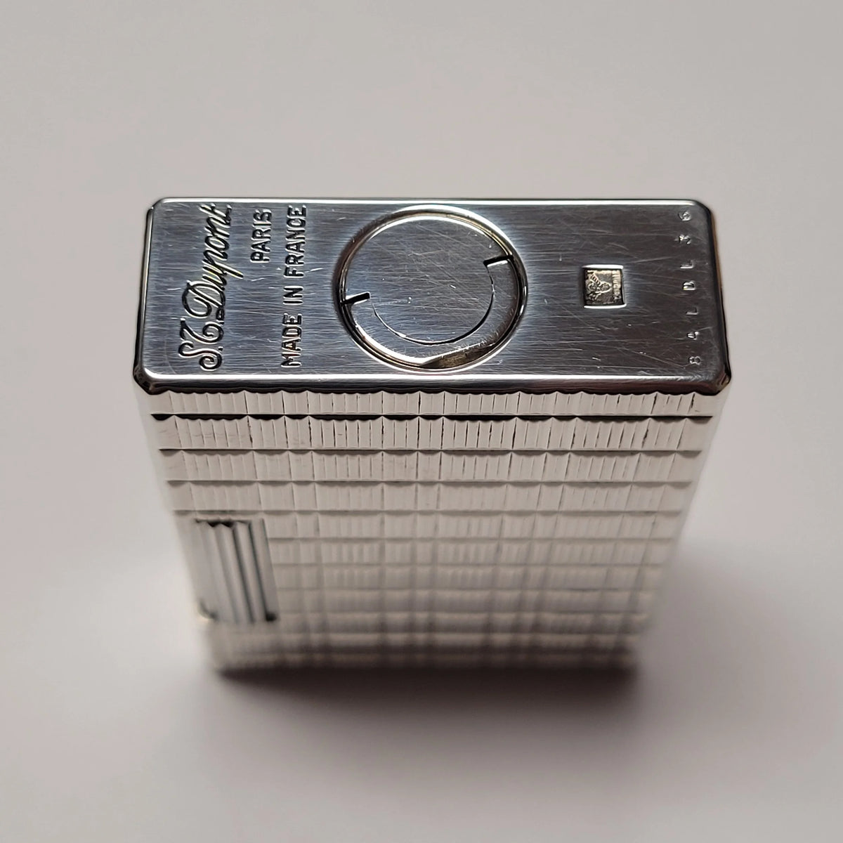S.T. Dupont Ligne 1 Silver Plated & Square Tartan Lighter