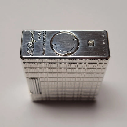 S.T. Dupont Ligne 1 Silver Plated & Square Tartan Lighter