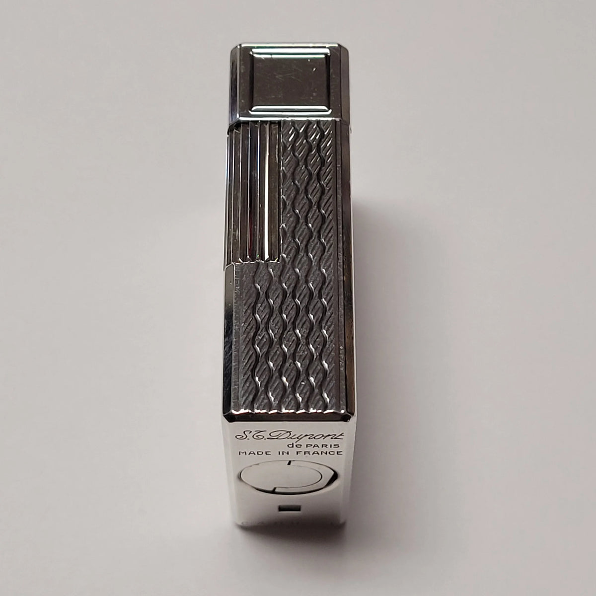 S.T. Dupont Ligne 1 Silver Plated & Wavy Lighter