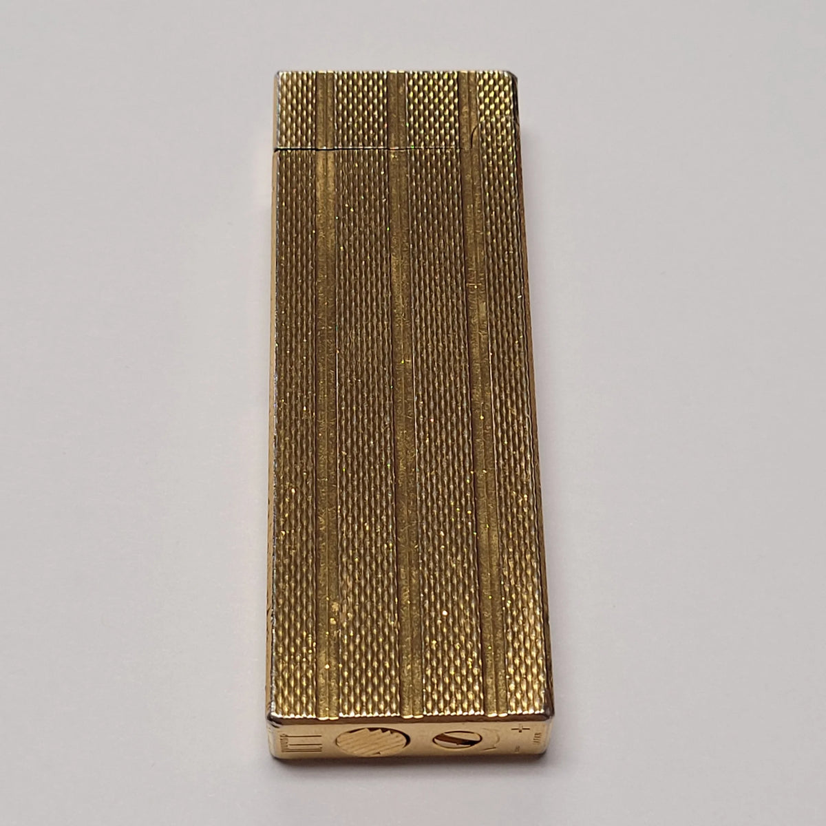 Alfred Dunhill Slimline Gold Plated Barley Lighter