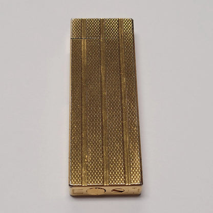 Alfred Dunhill Slimline Gold Plated Barley Lighter