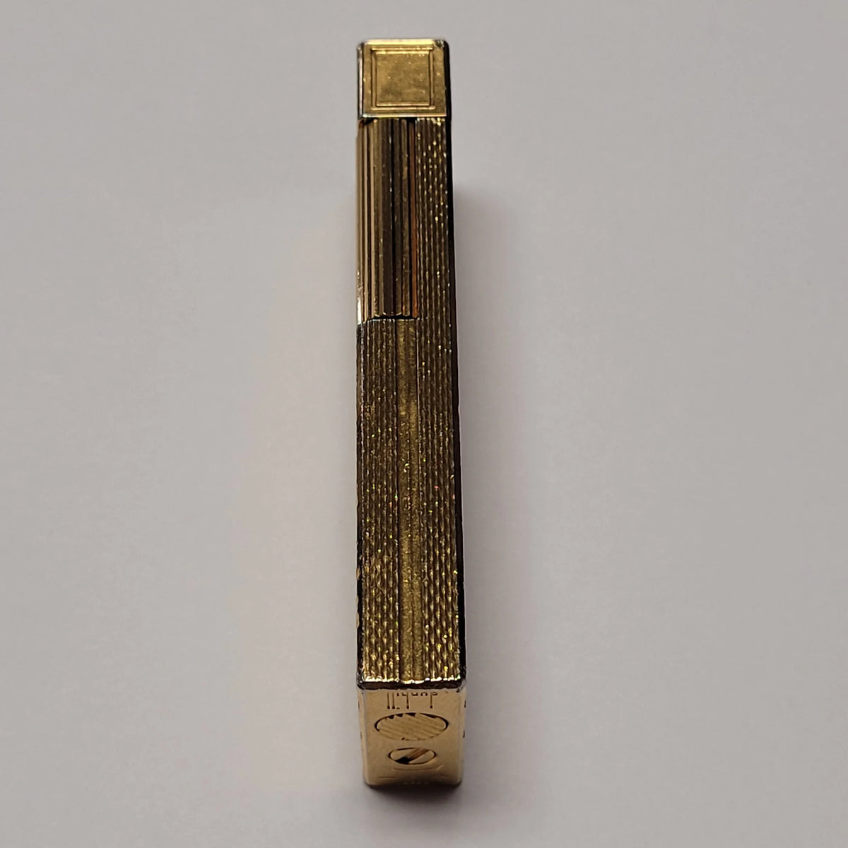 Alfred Dunhill Slimline Gold Plated Barley Lighter