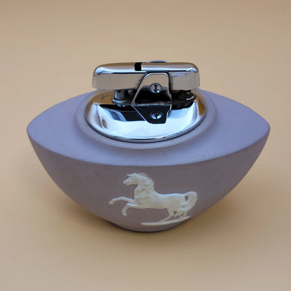1960s Ronson Wedgwood Purple Table Lighter