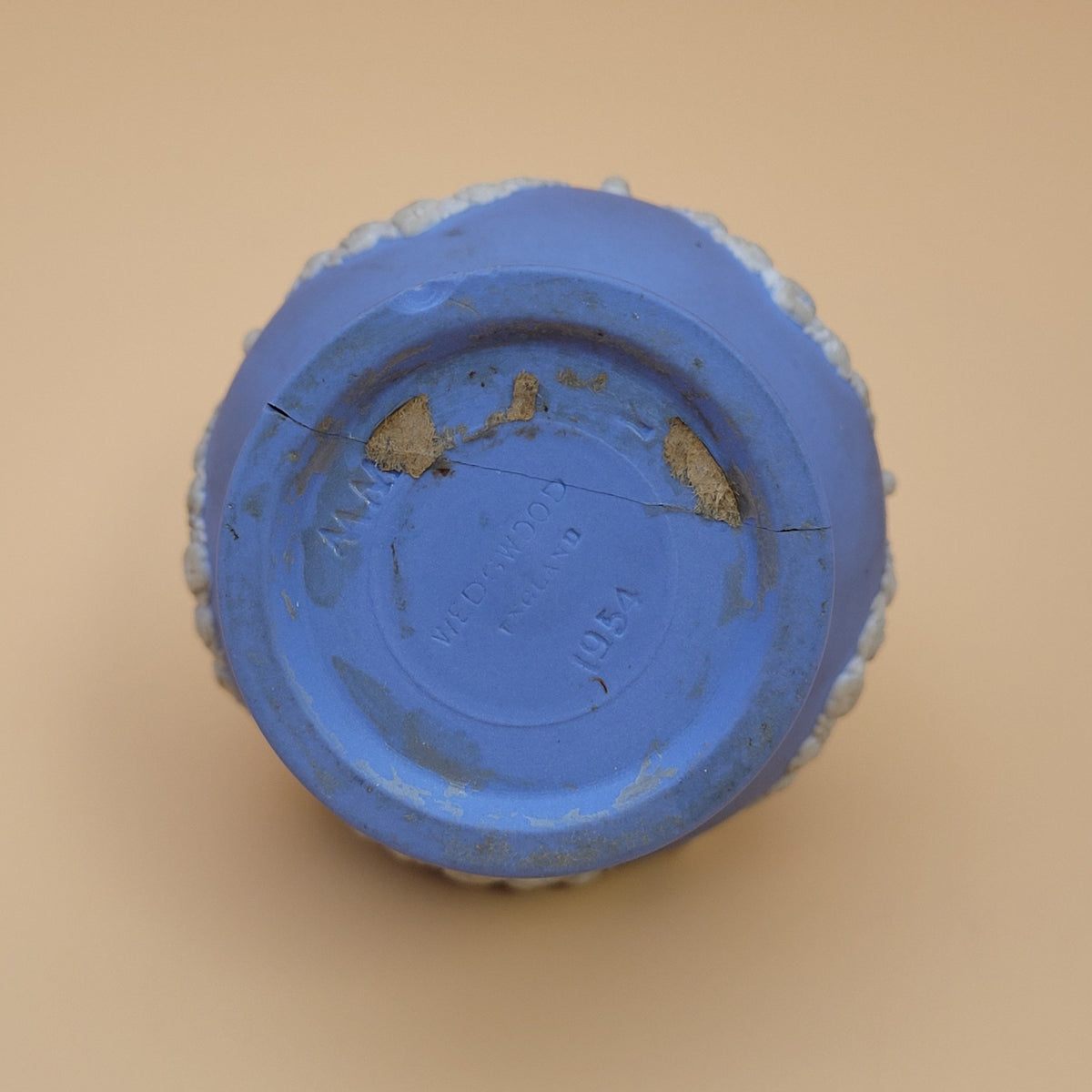 1960s Ronson Imperial Wedgwood Blue Table Lighter