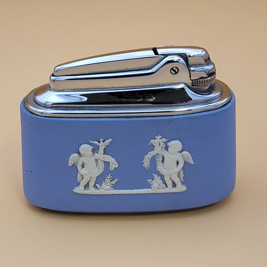 Vintage Ronson Four Seasons Wedgwood Table Lighter
