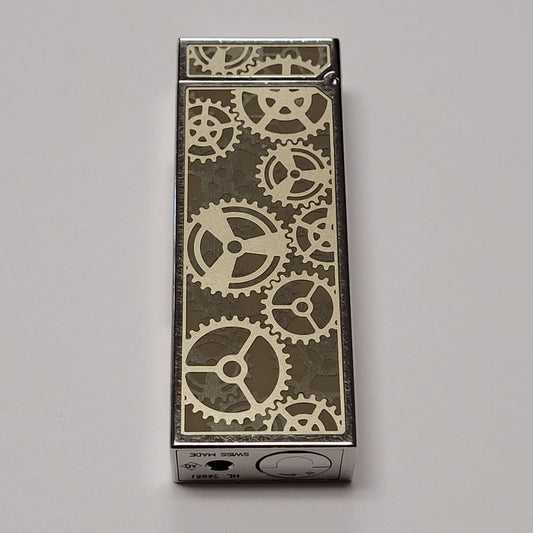 Alfred Dunhill Rollagas 2 Palladium Plated & Gears Lighter