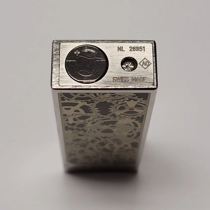 Alfred Dunhill Rollagas 2 Palladium Plated & Gears Lighter