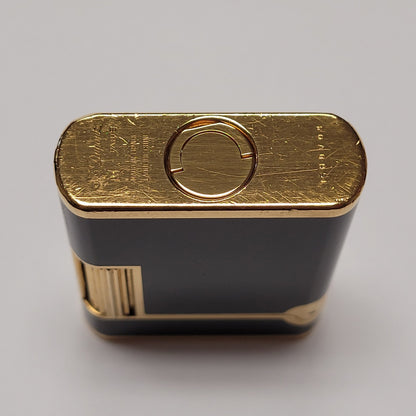 S.T. Dupont Soubreny Gold Plated & Black Lacquer Lighter