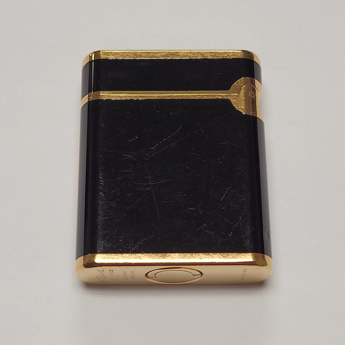S.T. Dupont Soubreny Gold Plated & Black Lacquer Lighter