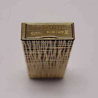 Alfred Dunhill Gemline Gold Plated Distorted Hobnail Lighter