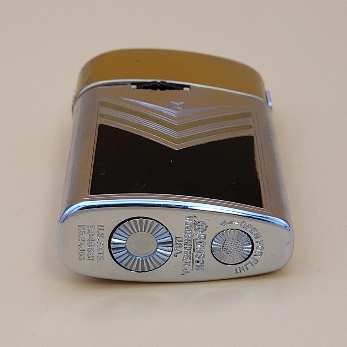 Ronson Varaflame Windlite Black Enamel Lighter